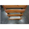 Image 6 : PINE 5 DRAWER CHEST OF DRAWERS