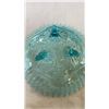 Image 11 : BLUE ART GLASS FOOTED DISH AND CARNIVAL GLASS DISH