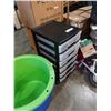 Image 4 : 2 LARGE TUBS WITH ORGANIZER