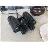 Image 5 : HAMILTON BEACH FOOD PROCESSOR, HANIMEX 10X50 BINOCULARS AND WOOD VASE