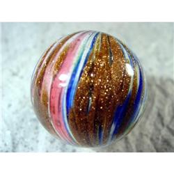 BB Marbles: Onionskin Lutz 1-9/16" 8.7