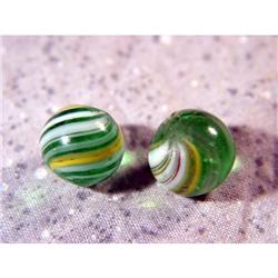 BB Marbles: 2 Banded Swirls 1/2" Mint