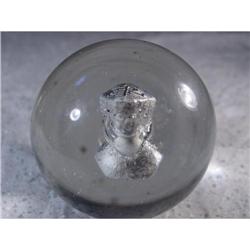 BB Marbles: Rare Female Sulphide 2-3/8" 8.8