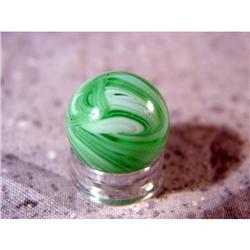 BB Marbles: Akro Green Slag 21/32" 8.9