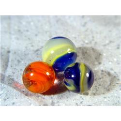 BB Marbles: 3 Akro Corkscrews