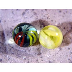 BB Marbles: 9-Vane Catseye, WV Swirl