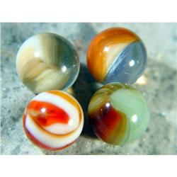 BB Marbles: 3 Master Marbles, 1 WV Swirl