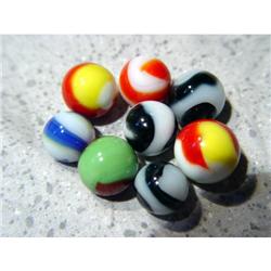 BB Marbles: 8 Akro Corkscrews