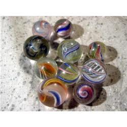 BB Marbles: 10 Handmade Swirls