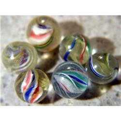 BB Marbles: 6 Mint Handmade Swirls