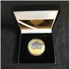 Image 1 : MICHAEL JORDAN MVP BASKETBALL GOLD PLATED COIN w/ CASE 