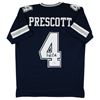 Image 1 : Dak Prescott Authentic Signed Navy Blue Pro Style Jersey Autographed BAS Witness