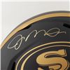 Image 2 : JOE MONTANA SIGNED SAN FRANCISCO 49ERS ECLIPSE BLACK MATTE RIDDELL SPEED FULL SIZE REPLICA HELMET