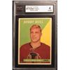 Image 1 : 1958-59 TOPPS #66 BOBBY HULL RC (KSA 4)