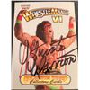 Image 1 : WWF WRESTLING HALL OF FAME "THE ULTIMATE WARRIOR" WRESTLEMANIA SIGNED CARD