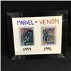 Image 1 : MARVEL-VENOM 1994/1991 CARDS (FRAMED)