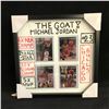 Image 1 : MICHAEL JORDAN BASKETBALL CARDS X4 (FRAMED)