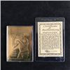 Image 1 : SHAQUILLE O'NEAL 23KT GOLD SCULPTURED TRADING CARD