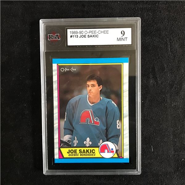 1989-90 O-PEE-CHEE #113 JOE SAKIC (9 MINT)