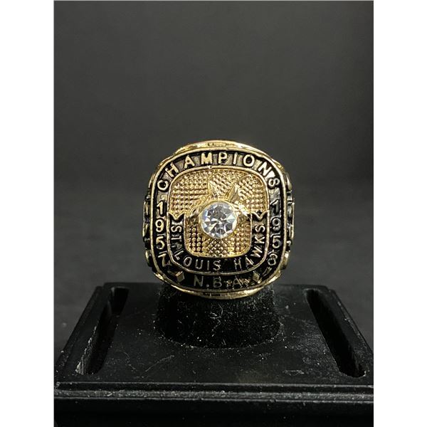ST LOUIS HAWKS N.B.A 1958 CHAMPIONSHIP REPLICA RING