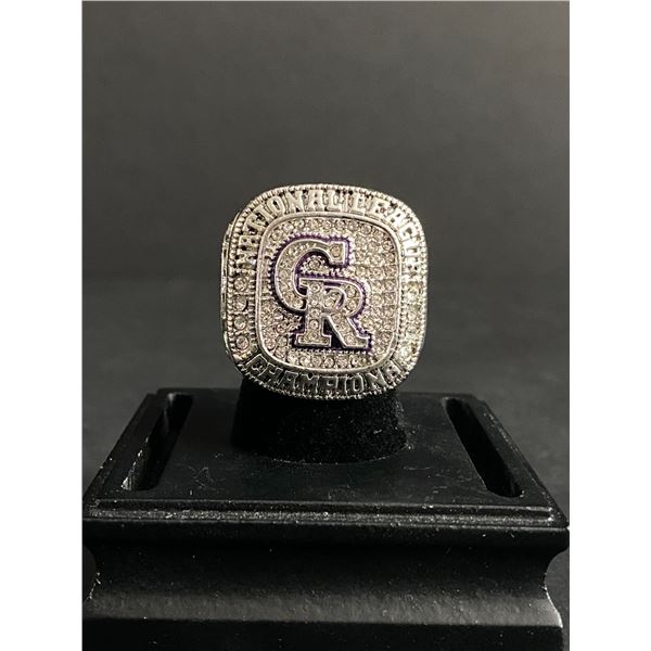 COLORADO ROCKIES M.L.B 2007 "ORTIZ" CHAMPIONSHIP REPLICA RING