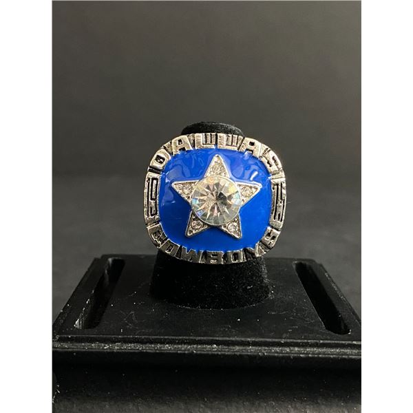 DALLAS COWBOYS N.F.L 1975 "STAUBACH" CHAMPIONSHIP REPLICA RING