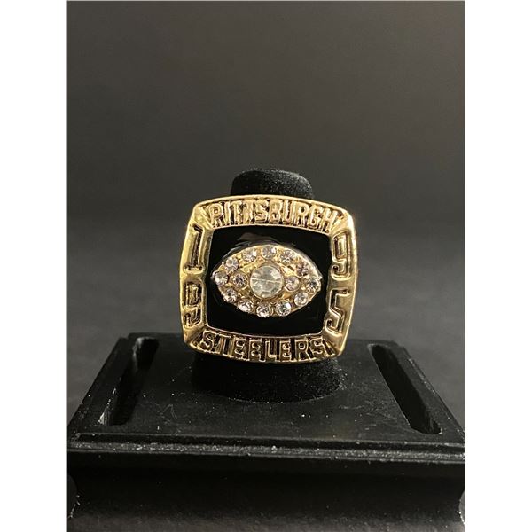 PITTSBURGH STEELERS N.F.L 1995 "MCAFEE" CHAMPIONSHIP REPLICA RING