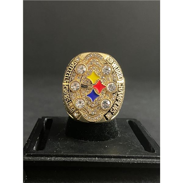 PITTSBURGH STEELERS N.F.L 2008 "ROETHLISBERGER" CHAMPIONSHIP REPLICA RING