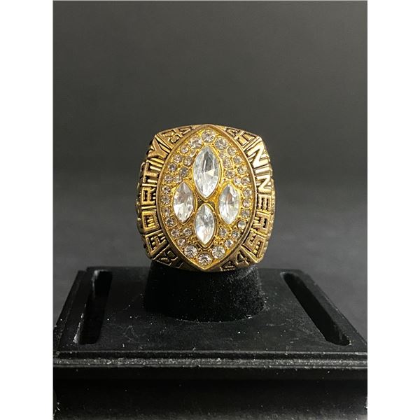 SAN FRANCISCO 49ERS N.F.L 1989 "MONTANA" CHAMPIONSHIP REPLICA RING