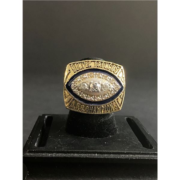 DENVER BRONCOS N.F.L 1989 "ELWAY" CHAMPIONSHIP REPLICA RING