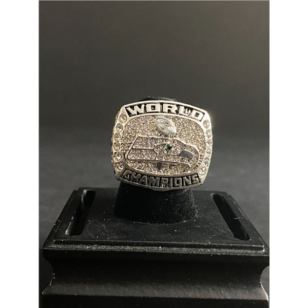 SEATTLE SEAHAWKS N.F.L 2013 "WILSON" CHAMPIONSHIP REPLICA RING