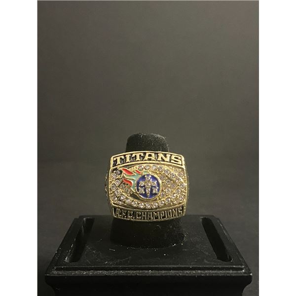 TENNESEE TITANS N.F.L 1999 "KEARSE" CHAMPIONSHIP REPLICA RING