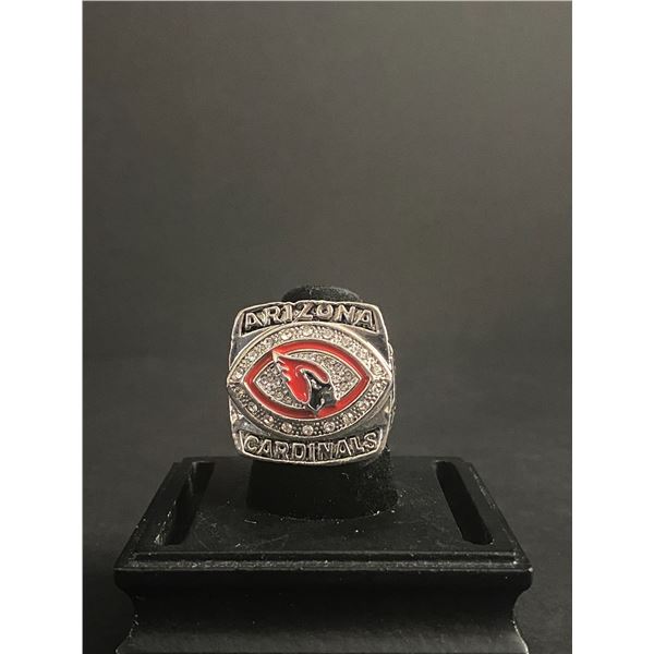 ARIZONA CARDINALS N.F.L 2008 "WARNER" CHAMPIONSHIP REPLICA RING