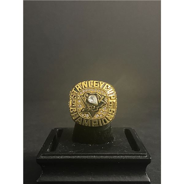 PITTSBURGH PENGUINS N.H.L 1991 "LEMIEUX" CHAMPIONSHIP REPLICA RING