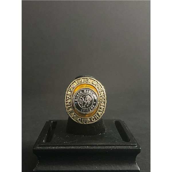 CHICAGO BLACKHAWKS N.H.L 1934 CHAMPIONSHIP REPLICA RING