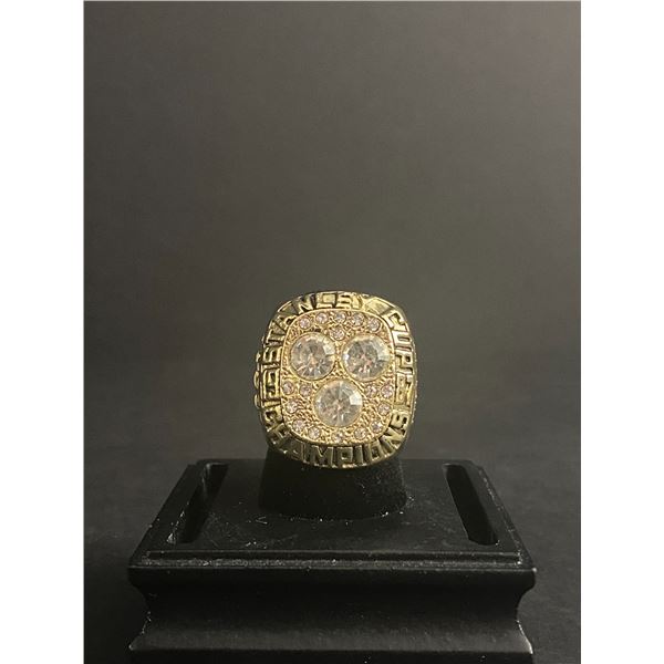 EDMONTON OILERS N.H.L 1987 "GRETZKY" CHAMPIONSHIP REPLICA RING