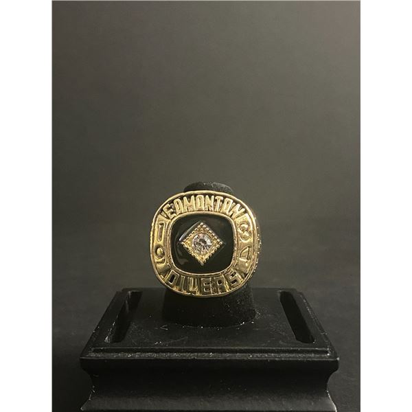 EDMONTON OILERS N.H.L 1984 "GRETZKY" CHAMPIONSHIP REPLICA RING
