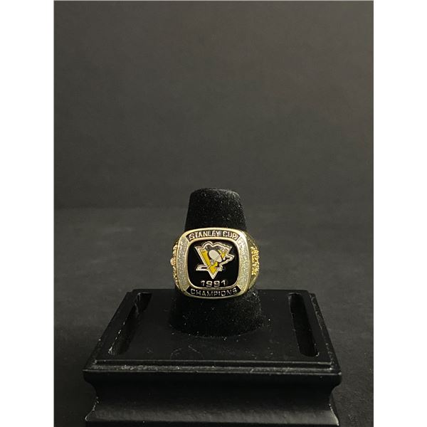 PITTSBURGH PENGUINS N.H.L 1991 CHAMPIONSHIP REPLICA RING