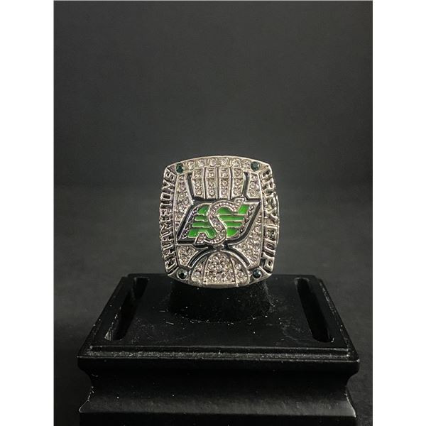 SASKATCHEWAN ROUGHRIDERS C.F.L 2013 "DRESSLER" CHAMPIONSHIP REPLICA RING