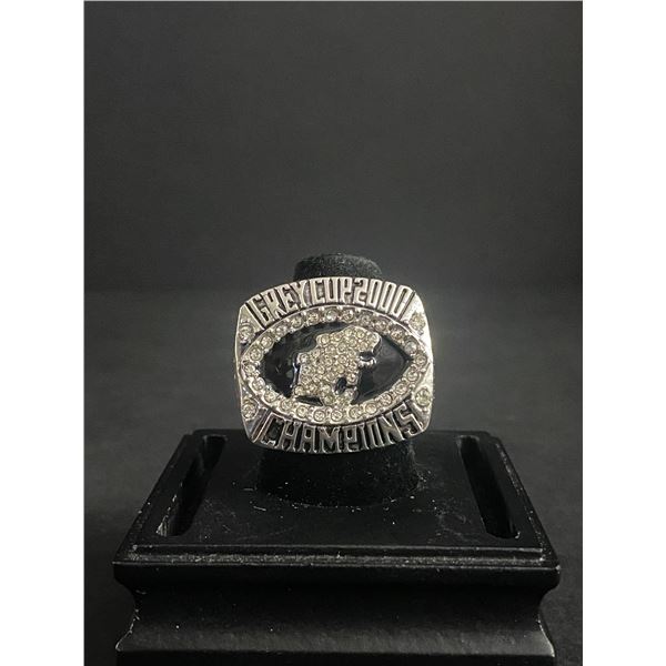 B.C LIONS C.F.L 2000 "DRUMMOND" CHAMPIONSHIP REPLICA RING