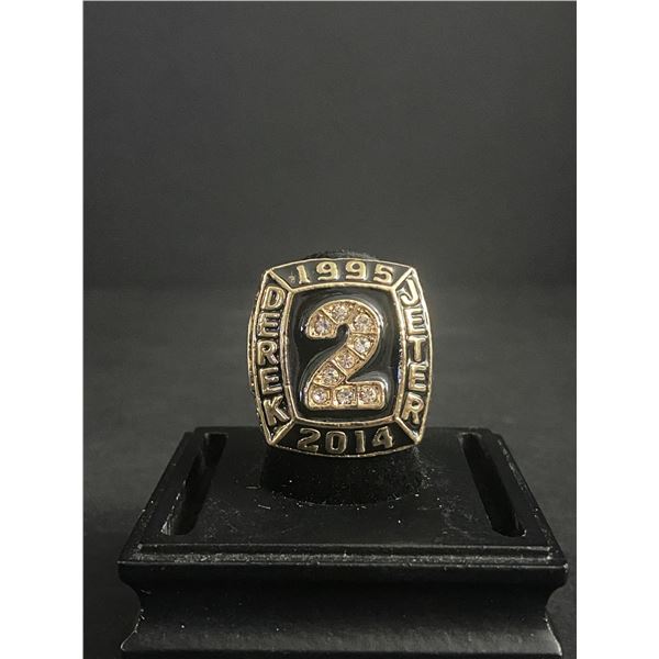 DEREK JETER #2 HALL OF FAME 1995-2014 "CAPTAIN CLUTCH" CHAMPIONSHIP REPLICA RING