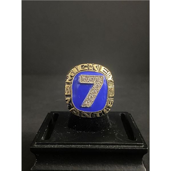 MICKEY MANTLE #7 HALL OF FAME "1956 TRIPLE CROWN" CHAMPIONSHIP REPLICA RING