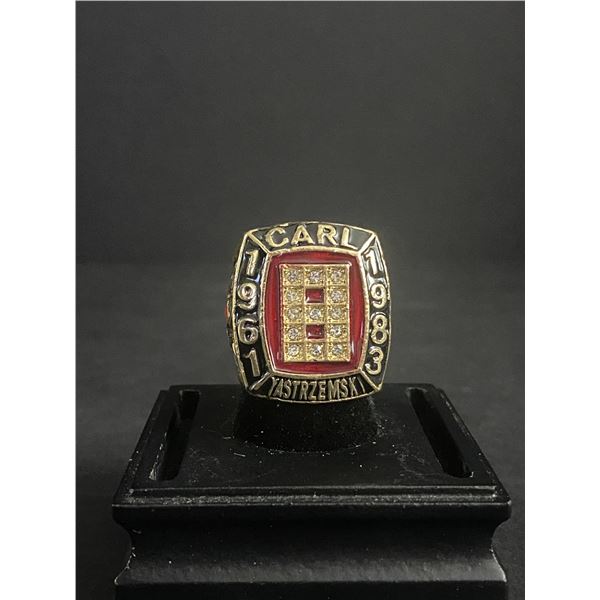 CARL YASTRZEMSKI #8 HALL OF FAME 1961-1983 "YAZ" CHAMPIONSHIP REPLICA RING