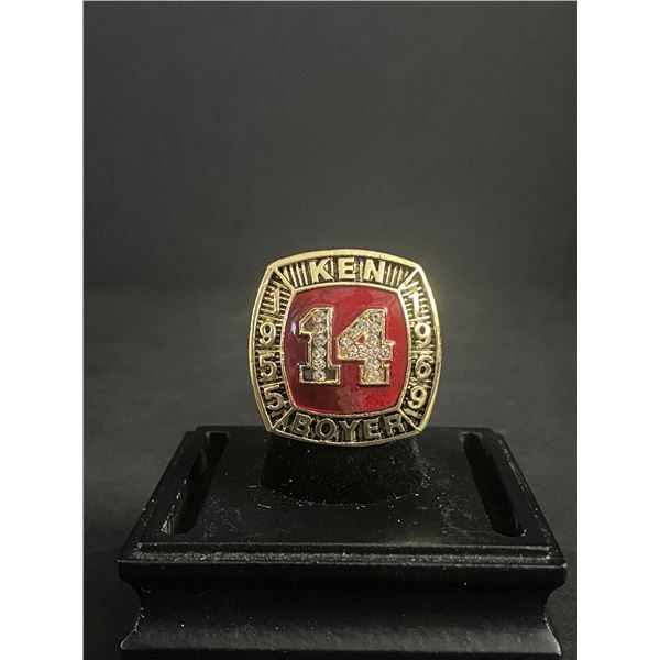 KEN BOYER #14 HALL OF FAME 1955-1969 "1964 LEAGUE MVP" CHAMPIONSHIP REPLICA RING