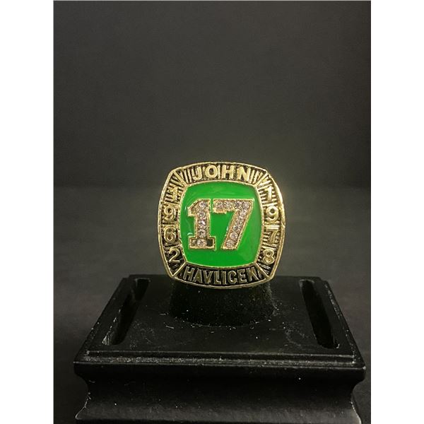 JOHN HAVLICEK #17 HALL OF FAME 1962-1978 "HONDO" CHAMPIONSHIP REPLICA RING