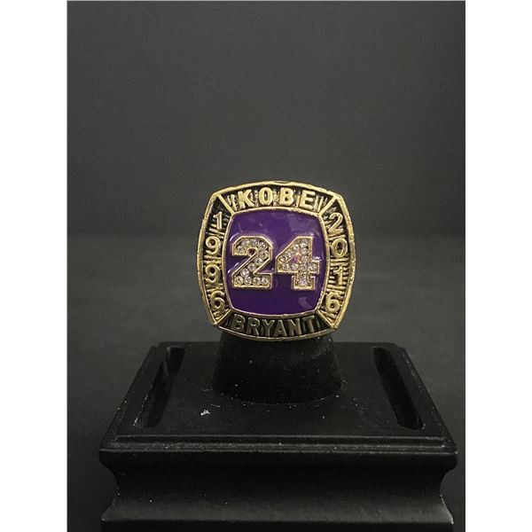 KOBE BRYANT #24 HALL OF FAME 1996-2016 CHAMPIONSHIP REPLICA RING