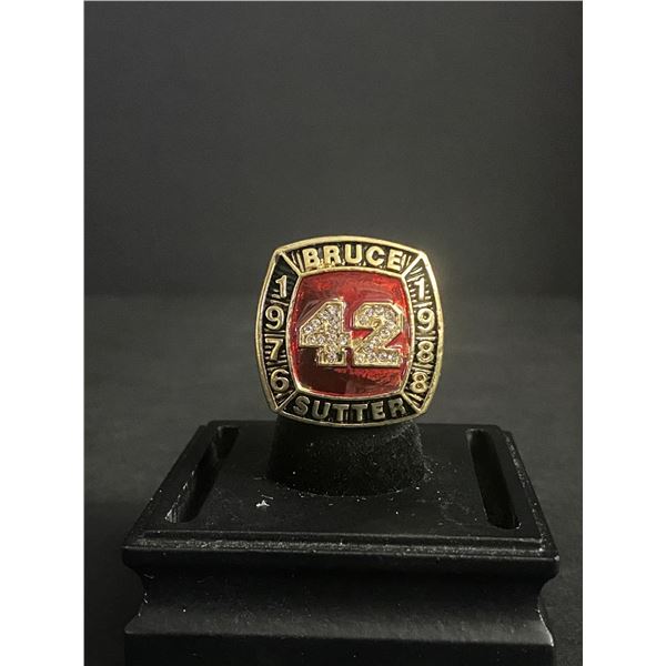 BRUCE SUTTER #42 HALL OF FAME 1976-1988 CHAMPIONSHIP REPLICA RING