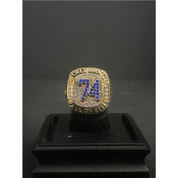 MICKEY MANTLE #74 HALL OF FAME 1951-1968 "MANTLE" CHAMPIONSHIP REPLICA RING