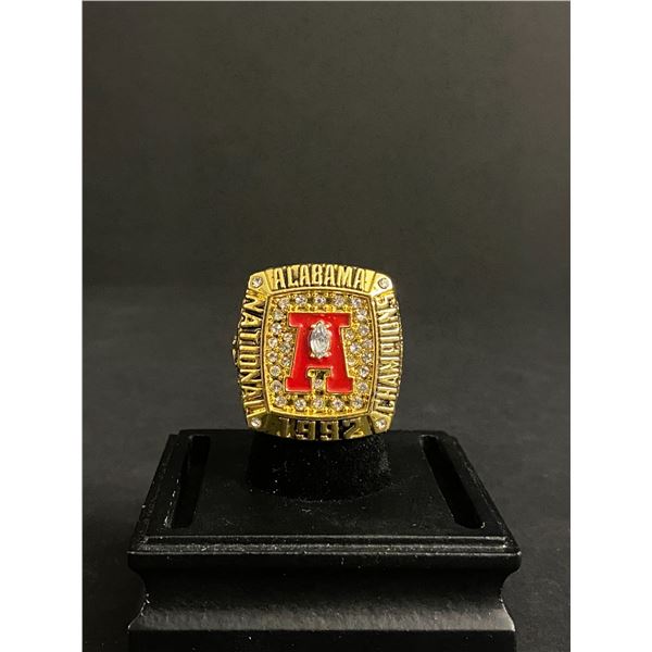 ALABAMA CRIMSON TIDE 1992 "TEAGUE" NATIONAL CHAMPIONSHIP REPLICA RING