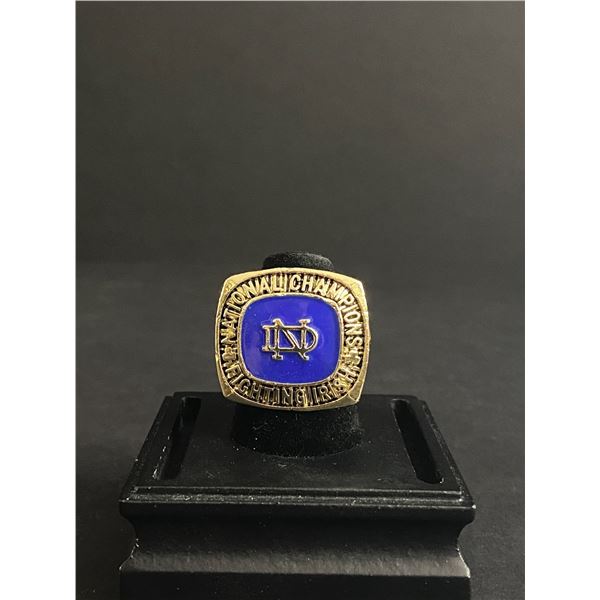 NOTRE DAME FIGHTING IRISH NATIONAL CHAMPIONS 1949 "LEAHY" NATIONAL CHAMPIONSHIP REPLICA RING